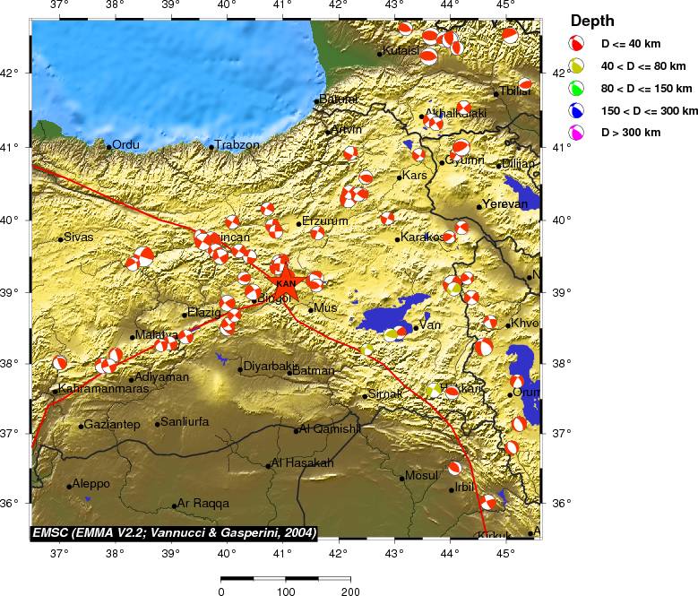 Regional moment Tensor