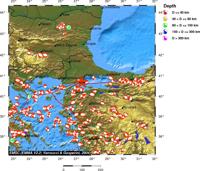 Regional moment Tensor