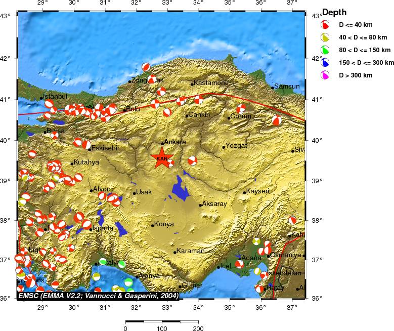 Regional moment Tensor