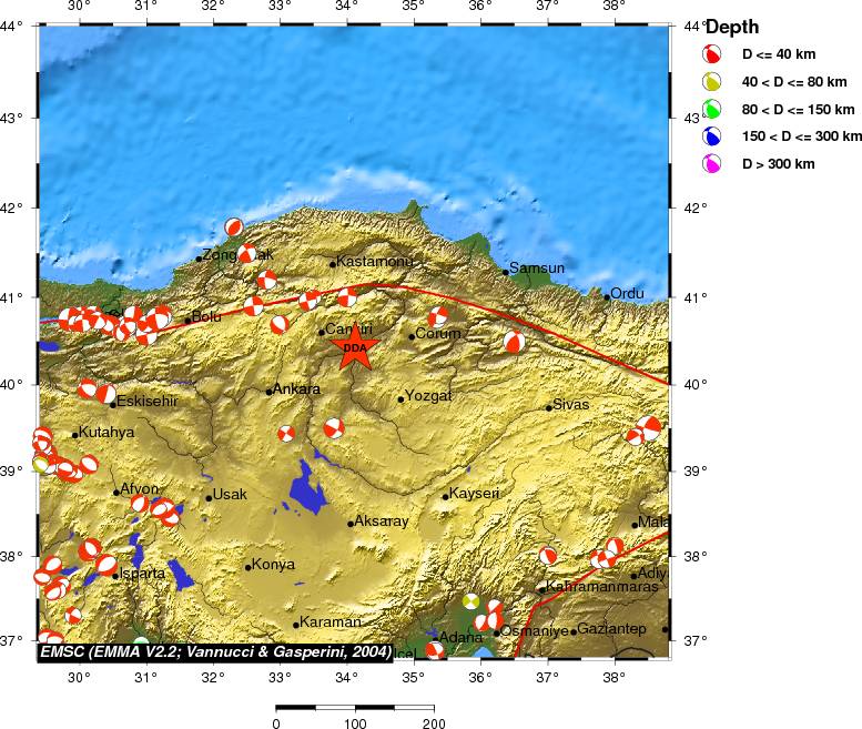 Regional moment Tensor