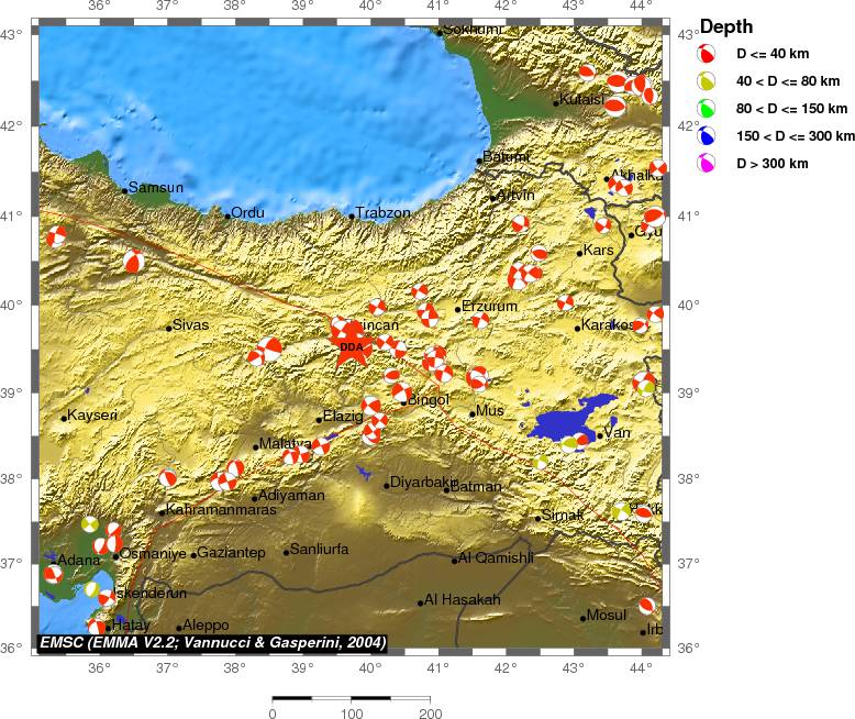 Regional moment Tensor