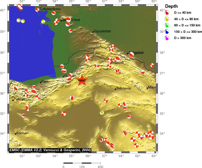 Regional moment Tensor