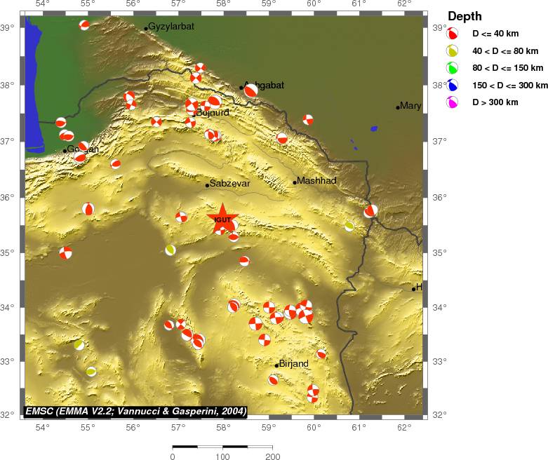 Regional moment Tensor