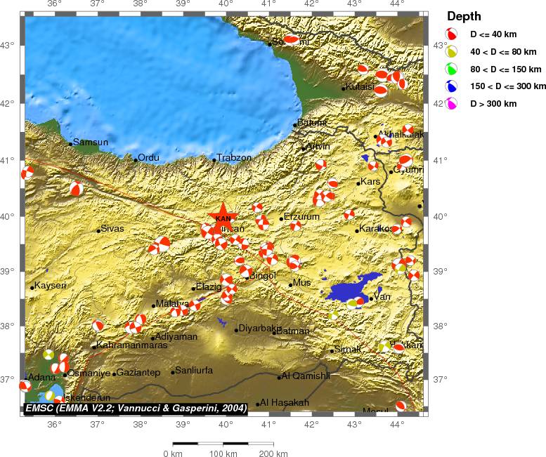 Regional moment Tensor