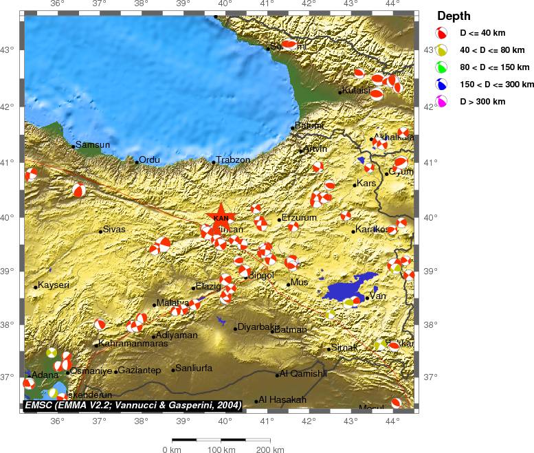 Regional moment Tensor