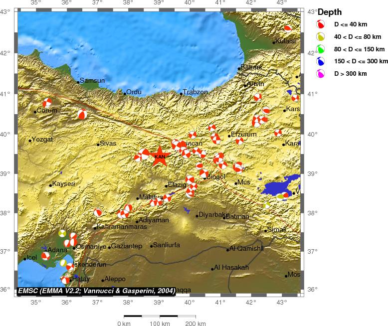 Regional moment Tensor