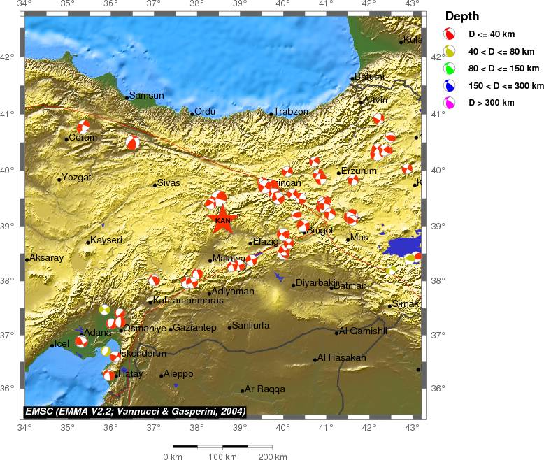 Regional moment Tensor