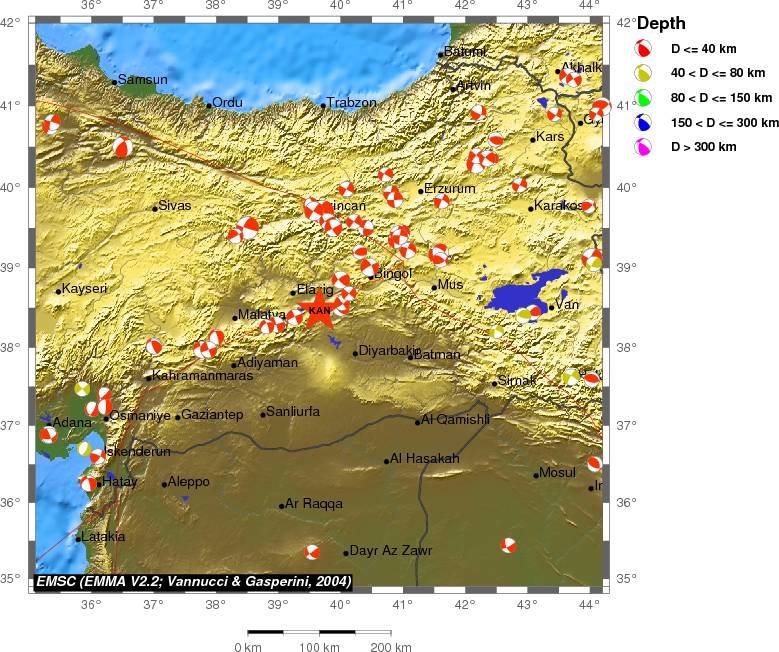 Regional moment Tensor