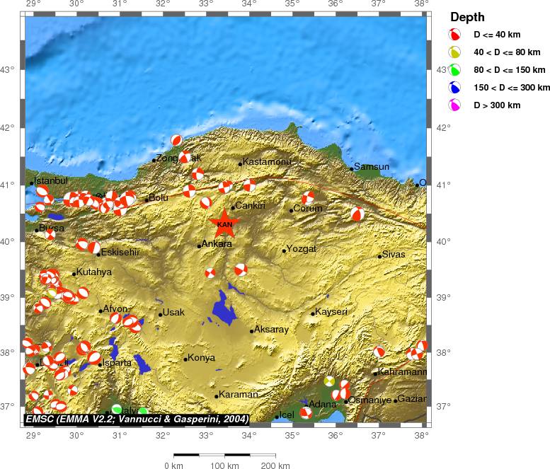 Regional moment Tensor