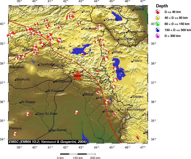Regional moment Tensor