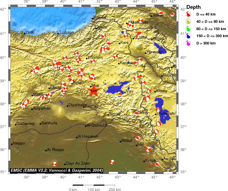 Regional moment Tensor