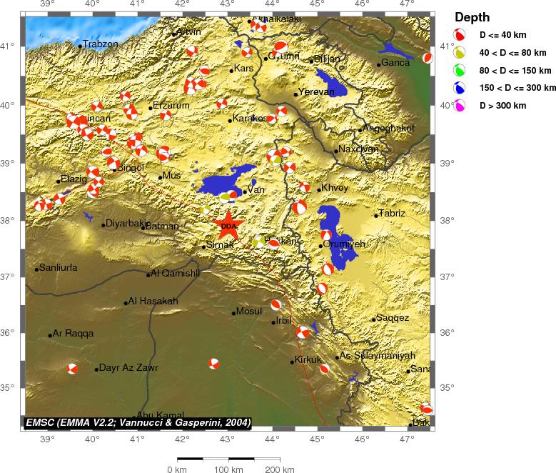 Regional moment Tensor
