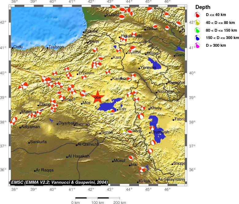 Regional moment Tensor