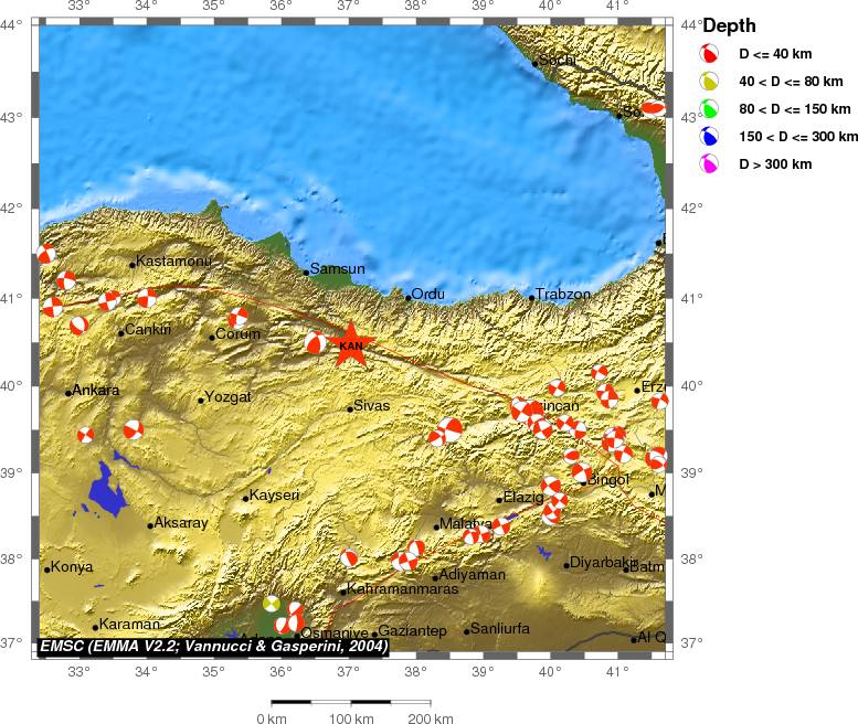 Regional moment Tensor