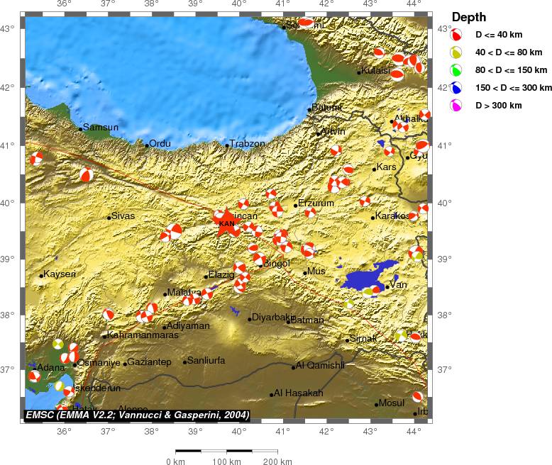 Regional moment Tensor