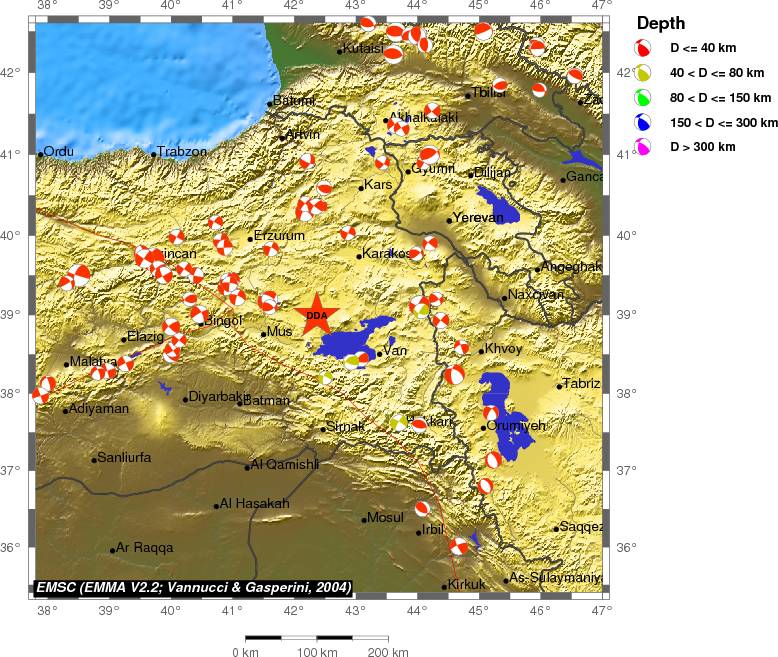 Regional moment Tensor