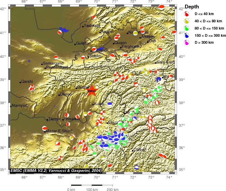 Regional moment Tensor