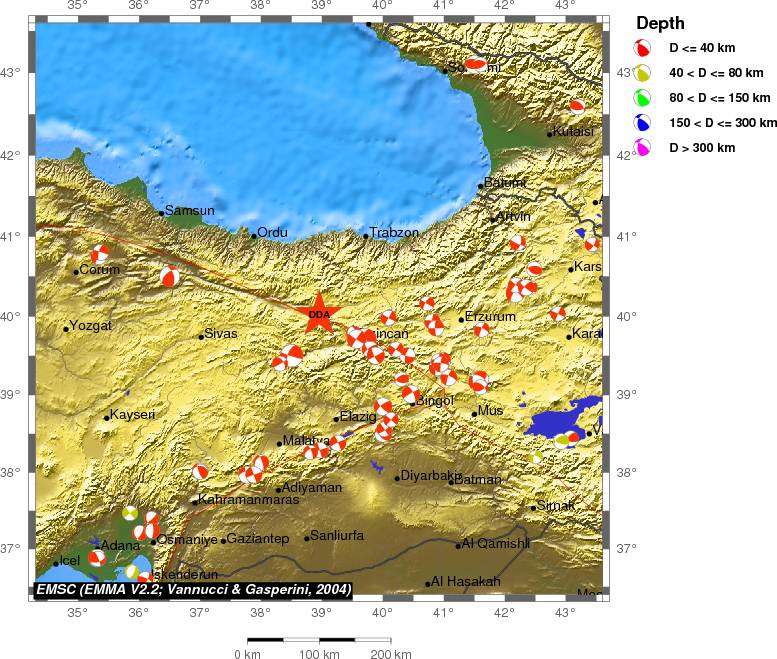 Regional moment Tensor