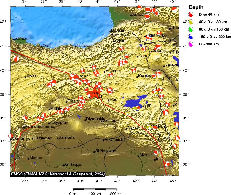 Regional moment Tensor