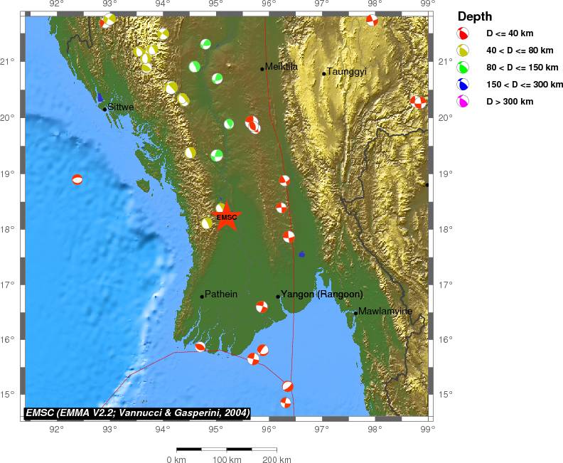 Regional moment Tensor