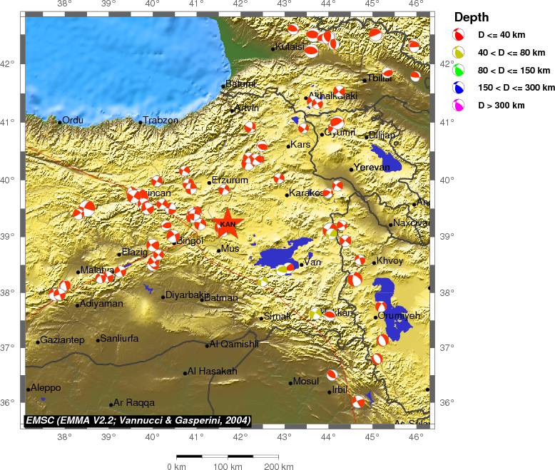 Regional moment Tensor