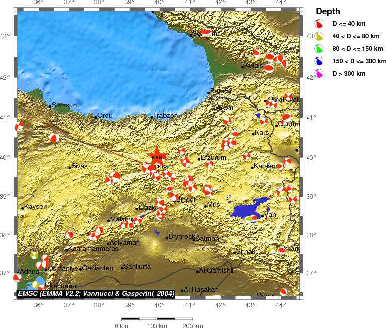 Regional moment Tensor