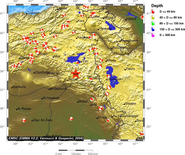 Regional moment Tensor