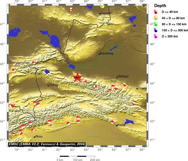 Regional moment Tensor