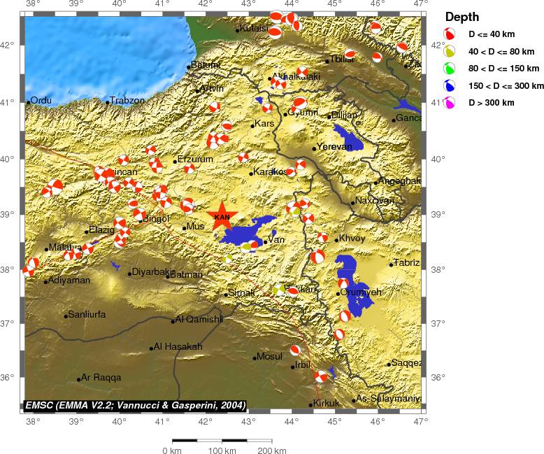 Regional moment Tensor
