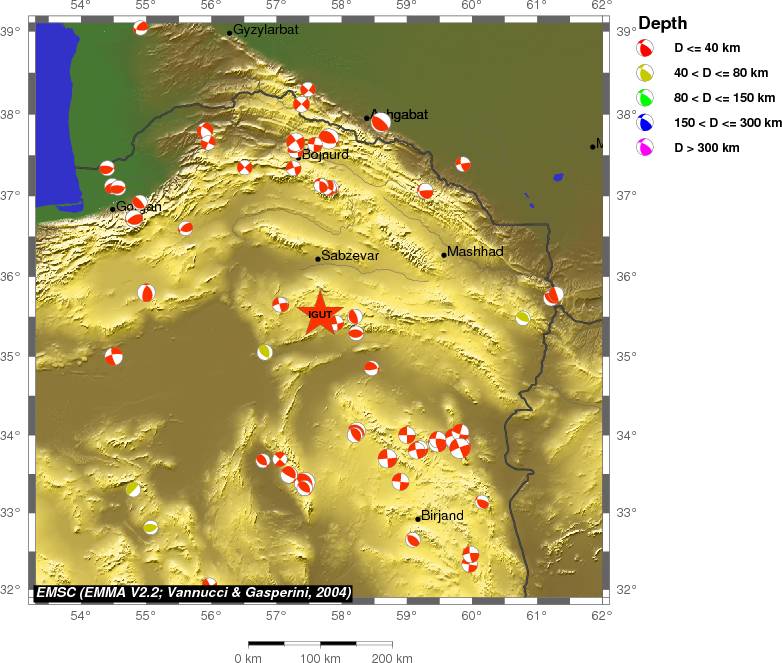 Regional moment Tensor