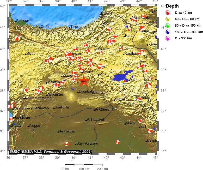 Regional moment Tensor