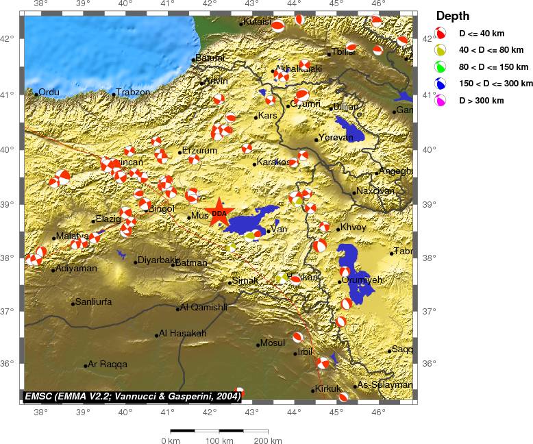 Regional moment Tensor
