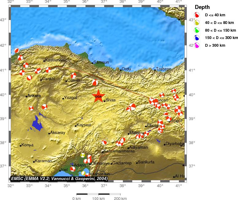 Regional moment Tensor