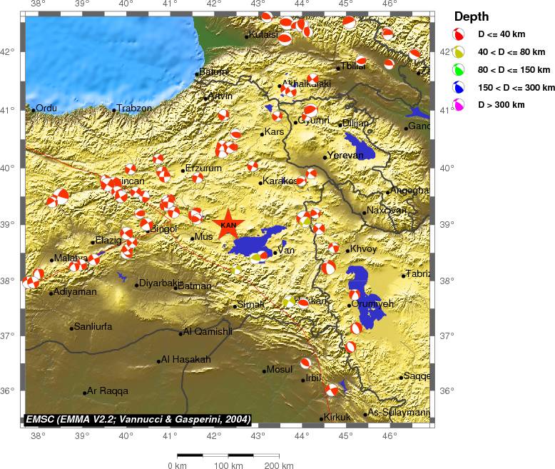Regional moment Tensor