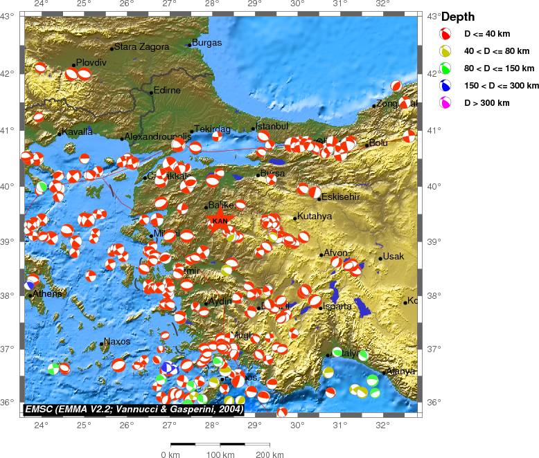 Regional moment Tensor