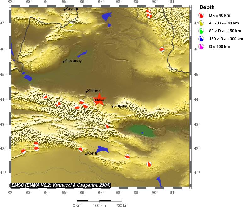 Regional moment Tensor