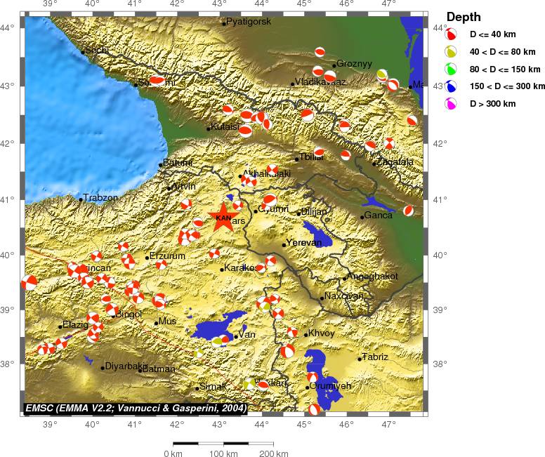 Regional moment Tensor