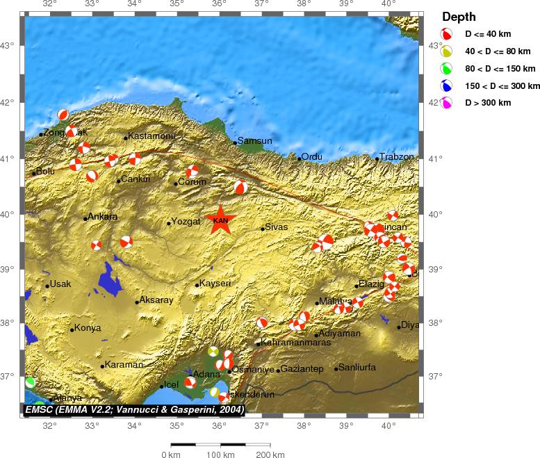 Regional moment Tensor