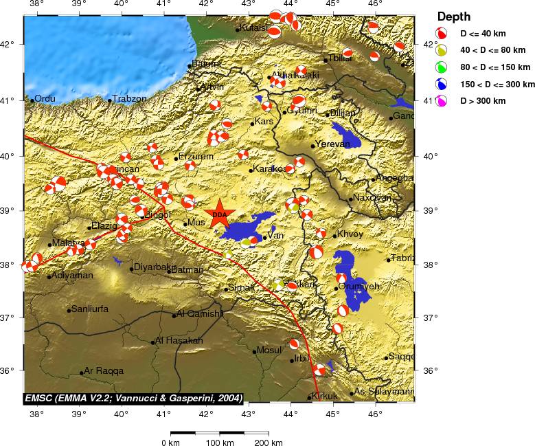 Regional moment Tensor