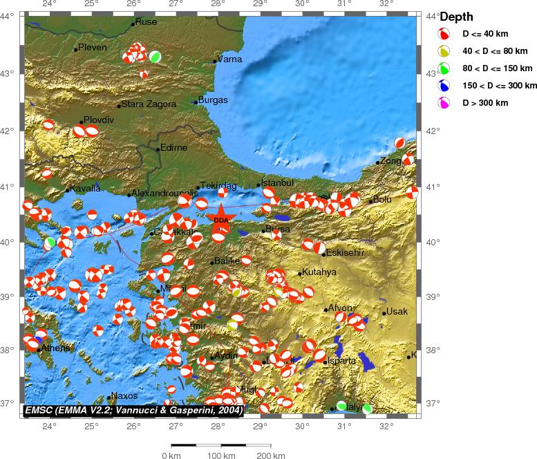 Regional moment Tensor