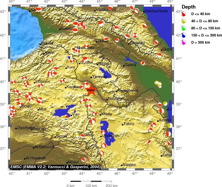 Regional moment Tensor
