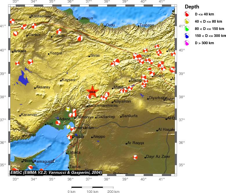 Regional moment Tensor