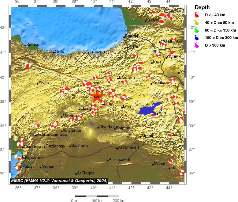 Regional moment Tensor