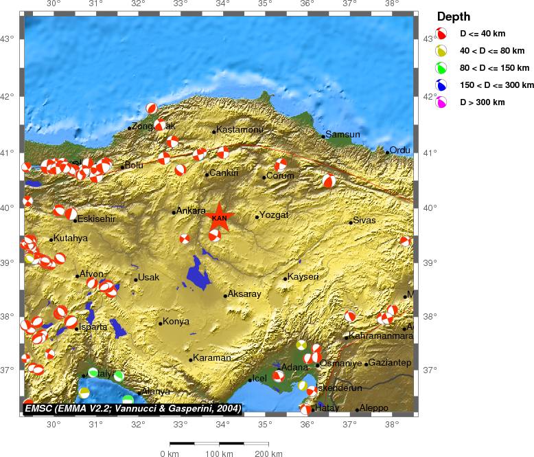 Regional moment Tensor