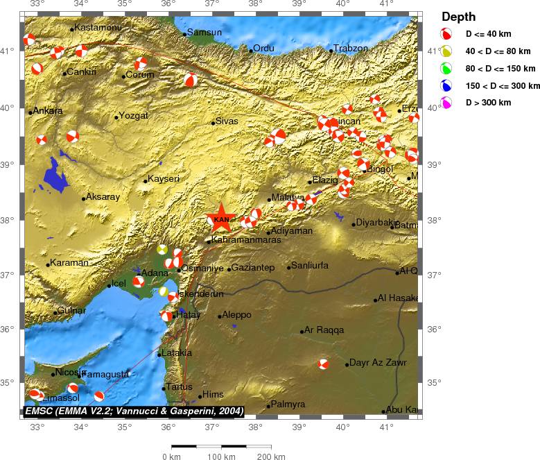 Regional moment Tensor