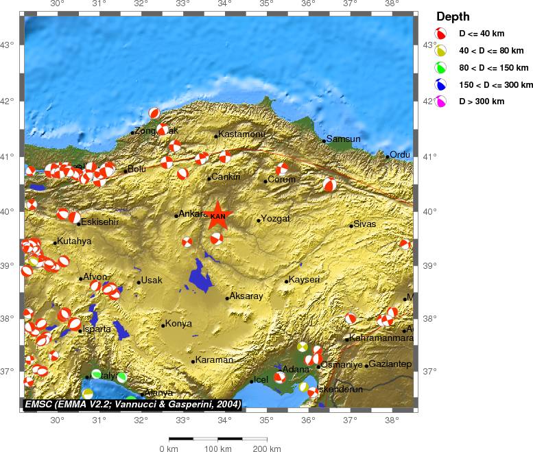 Regional moment Tensor