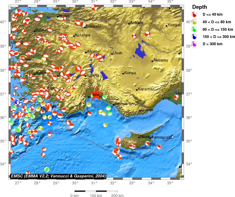 Regional moment Tensor