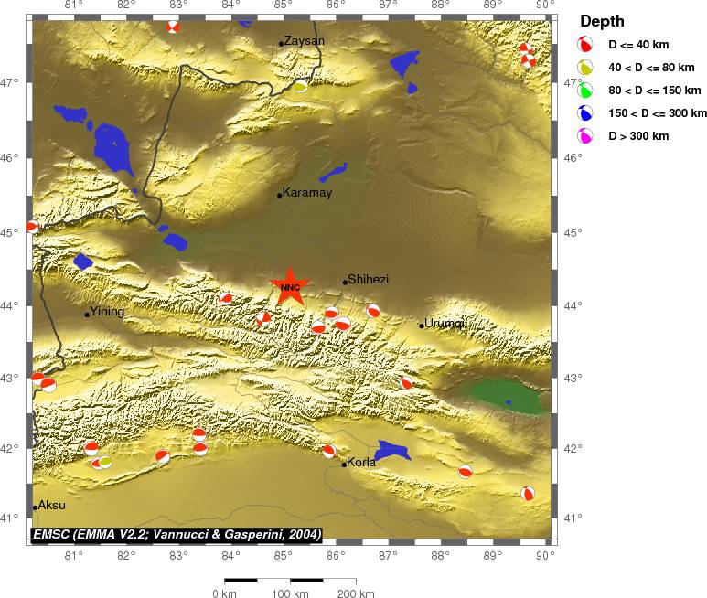 Regional moment Tensor