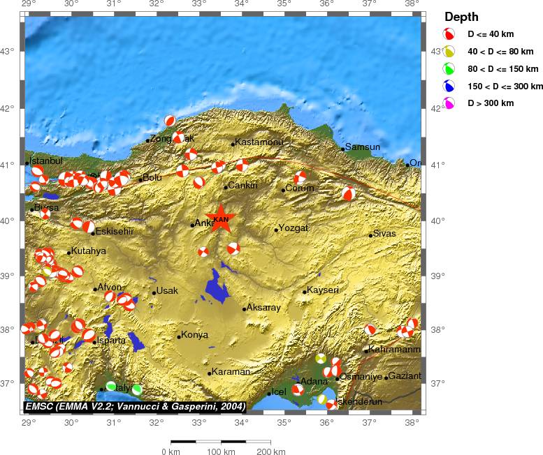 Regional moment Tensor
