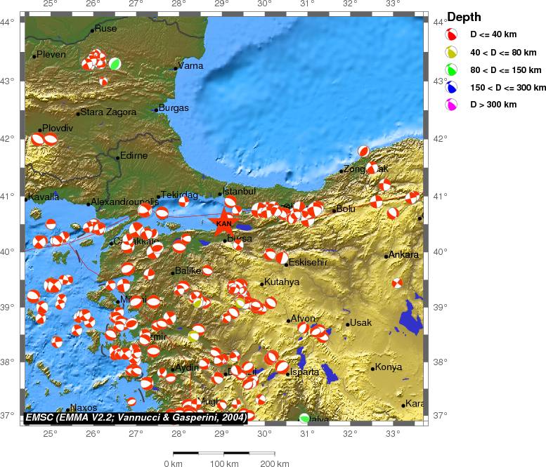 Regional moment Tensor